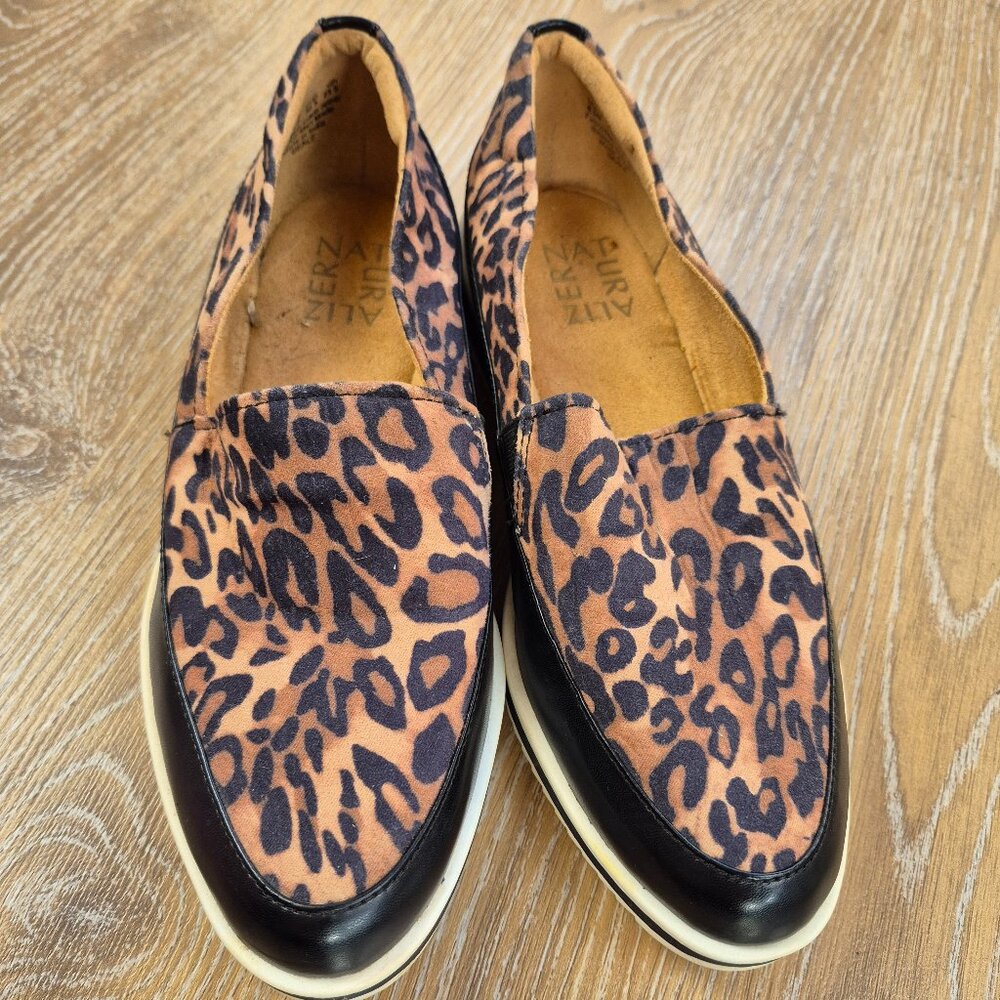 Naturalizer slip on Shoes Leopard Sz 6.5M Loafer Gothcore Y2K Business Preppy